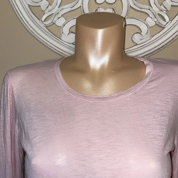 Sundry women’s shirt small 4 6 top Pima long sleeve poet flutter cuff  pink NWT - Picture 4 of 9